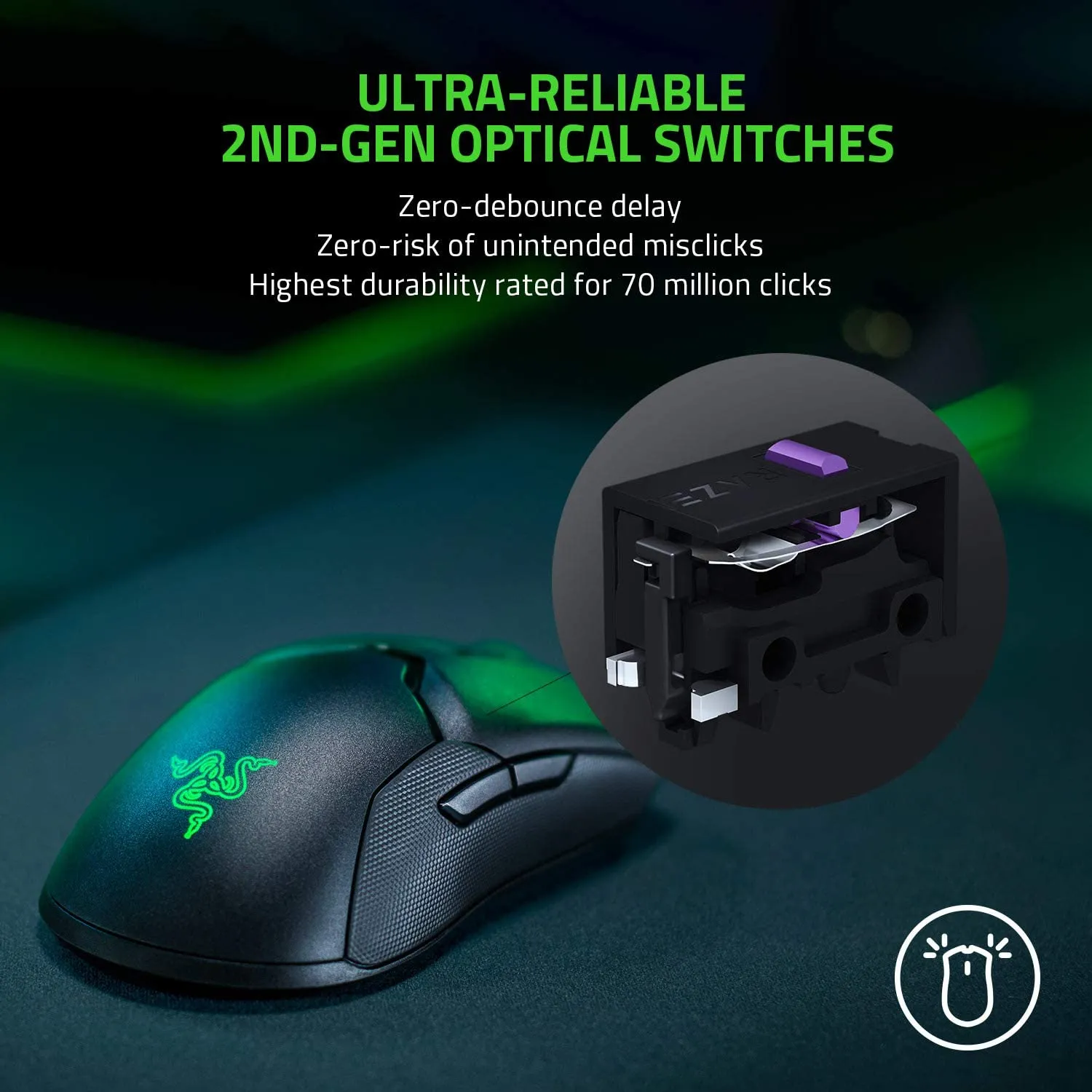 Razer Viper Ultimate -Wireless Gaming Mouse With Charging Dock