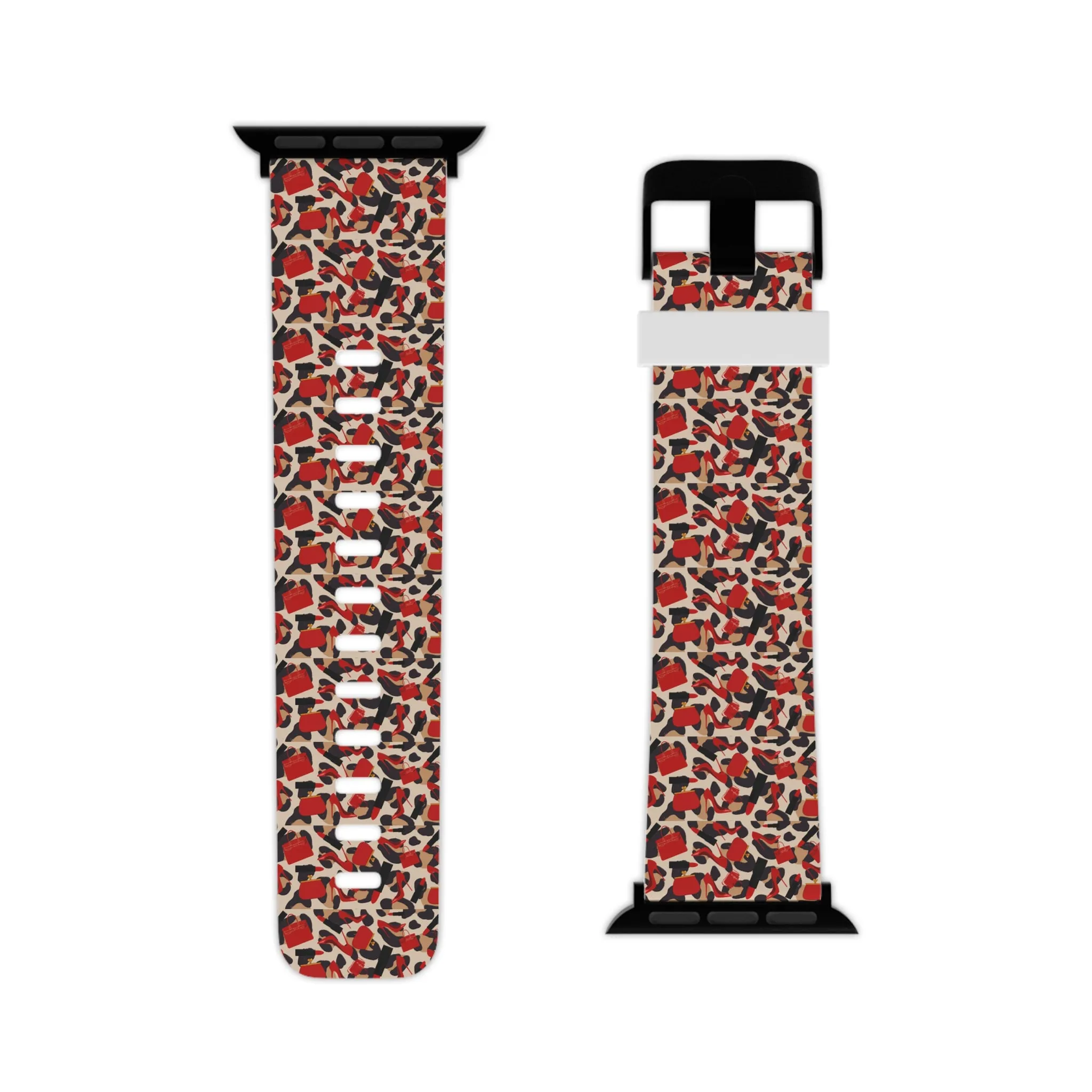 Red Leopard Watch Band for Apple Watch