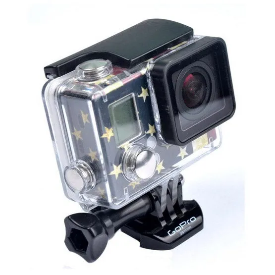 Retro US Flag Pattern Case Sticker for GoPro HERO3  /3