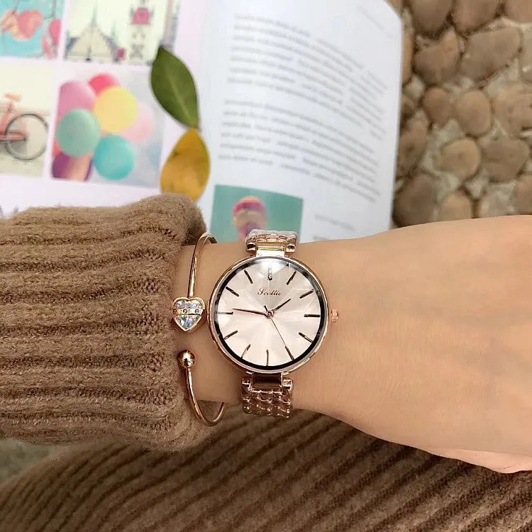 Rhombus-shaped Large Dial Women's Watch