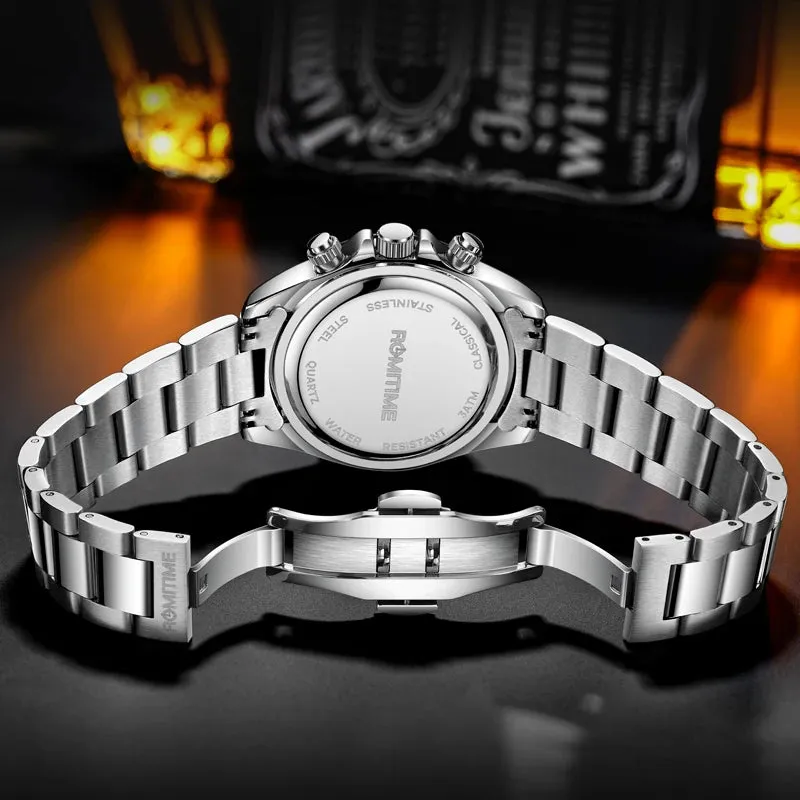 ROMITIME Luxury Men's Luminous Waterproof Quartz Watch - Stylish & Durable