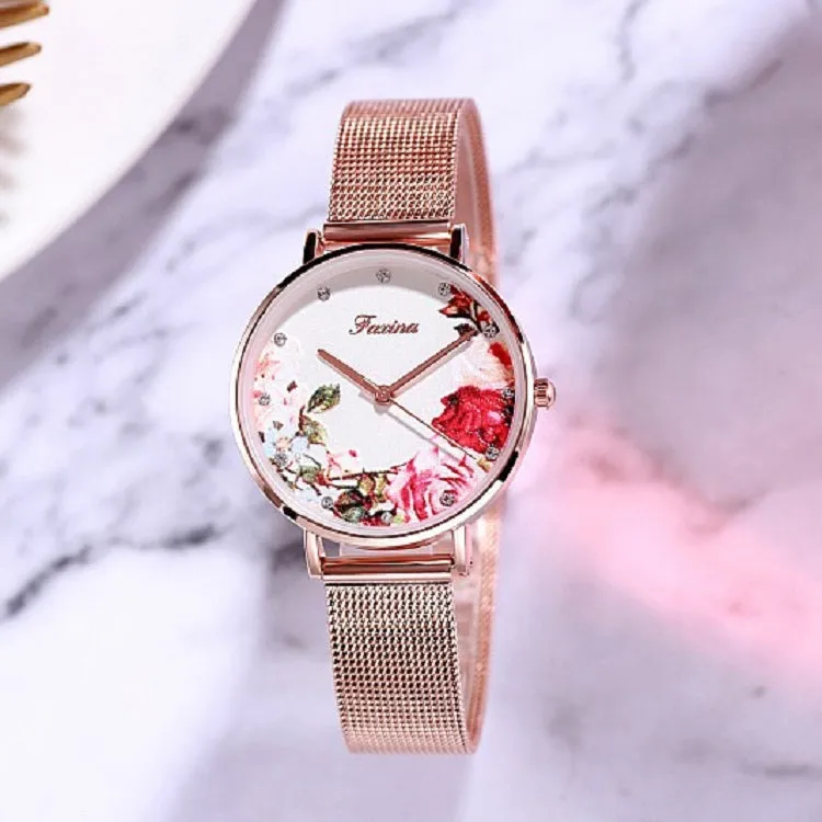 Rose&Penoy Flower Dial Women's Watch