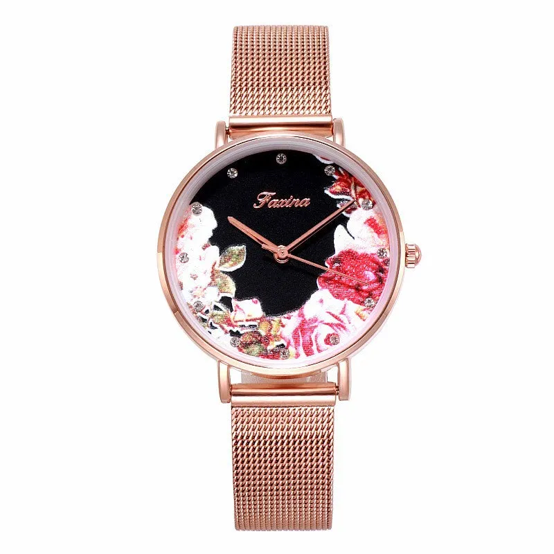 Rose&Penoy Flower Dial Women's Watch