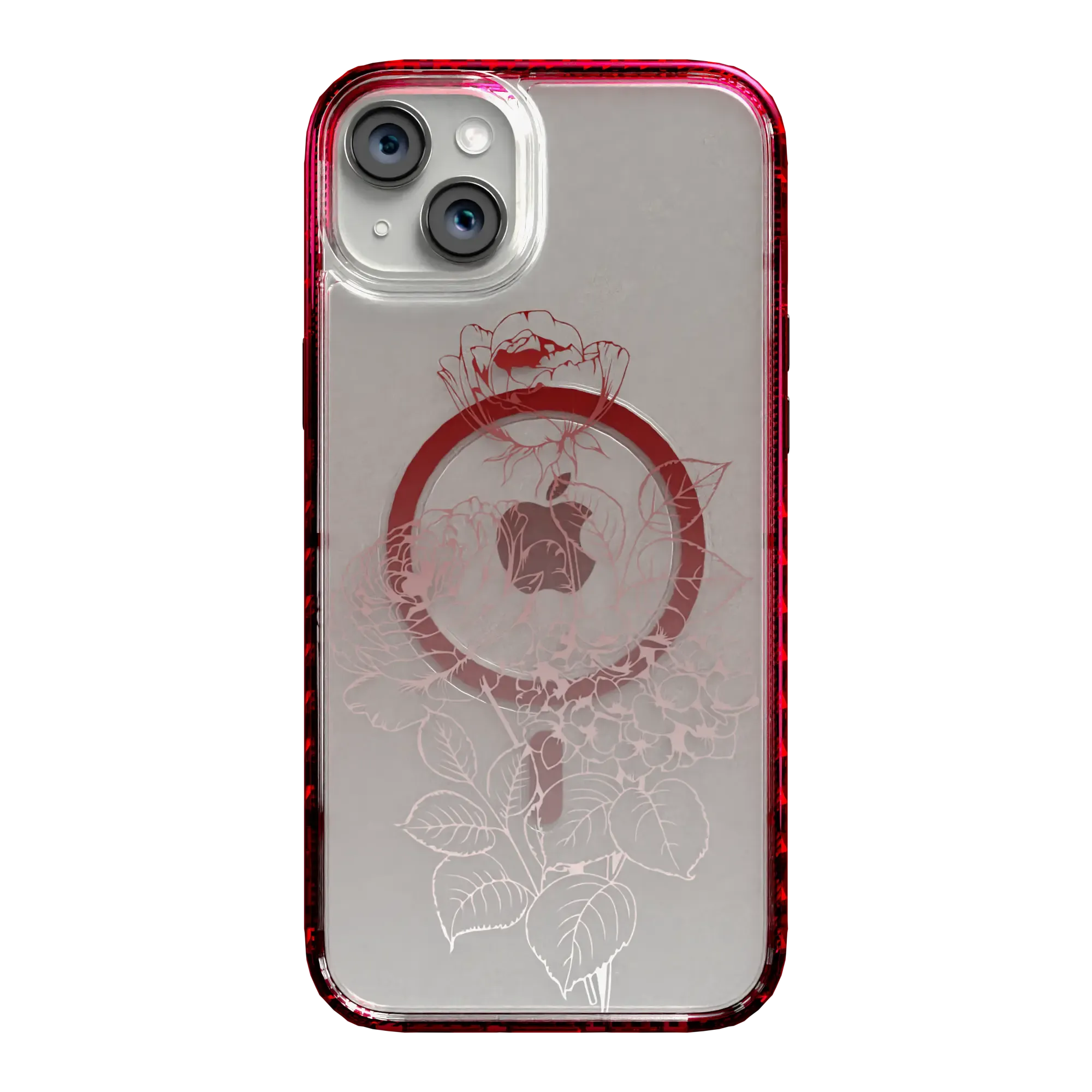 Rosewood Radiance | Protective MagSafe Case | Ombre Bouquet Collection for Apple iPhone 14 Series