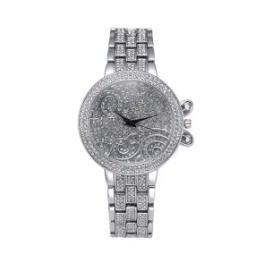 Round Dial Steel Strap Women's Watch