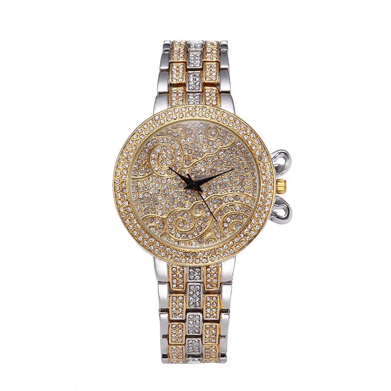 Round Dial Steel Strap Women's Watch