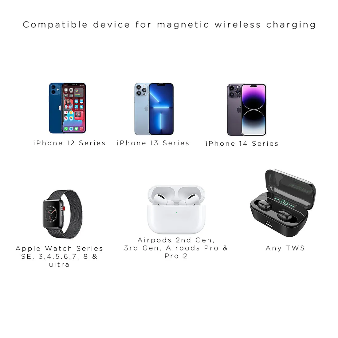 Rover 3 in 1 Foldable Aluminium Magnetic Wireless Charging Station