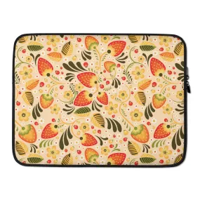 Russian Beige Khokhloma Laptop Case