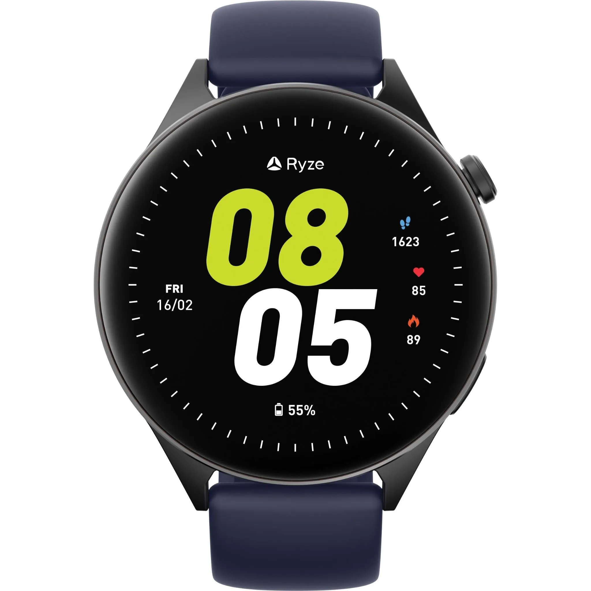 Ryze Wave Smart Watch MP3 (Black/Blue)