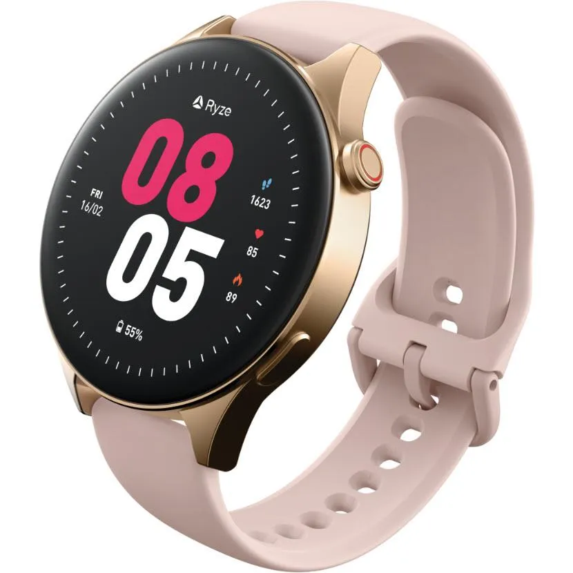 Ryze Wave Smart Watch MP3 (Pink/White)