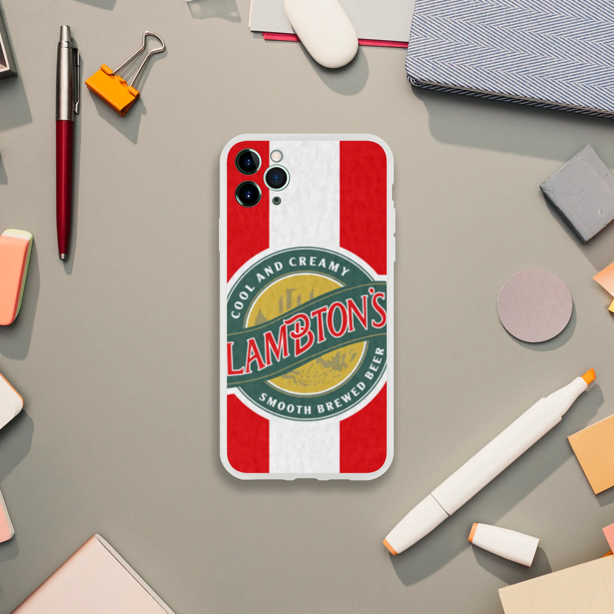 SAFC RETRO RED & WHITE LAMBTONS - Phone Case