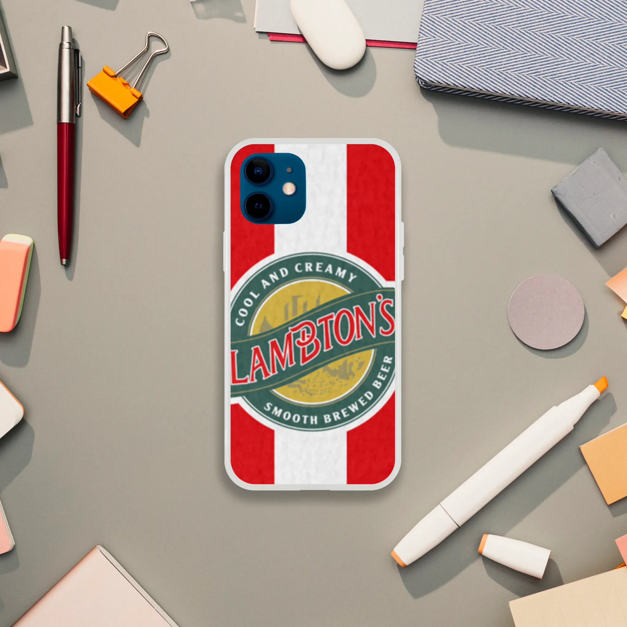 SAFC RETRO RED & WHITE LAMBTONS - Phone Case