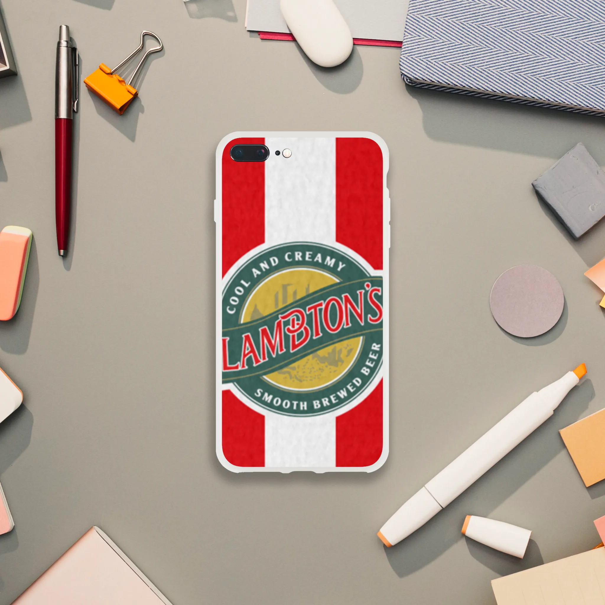 SAFC RETRO RED & WHITE LAMBTONS - Phone Case