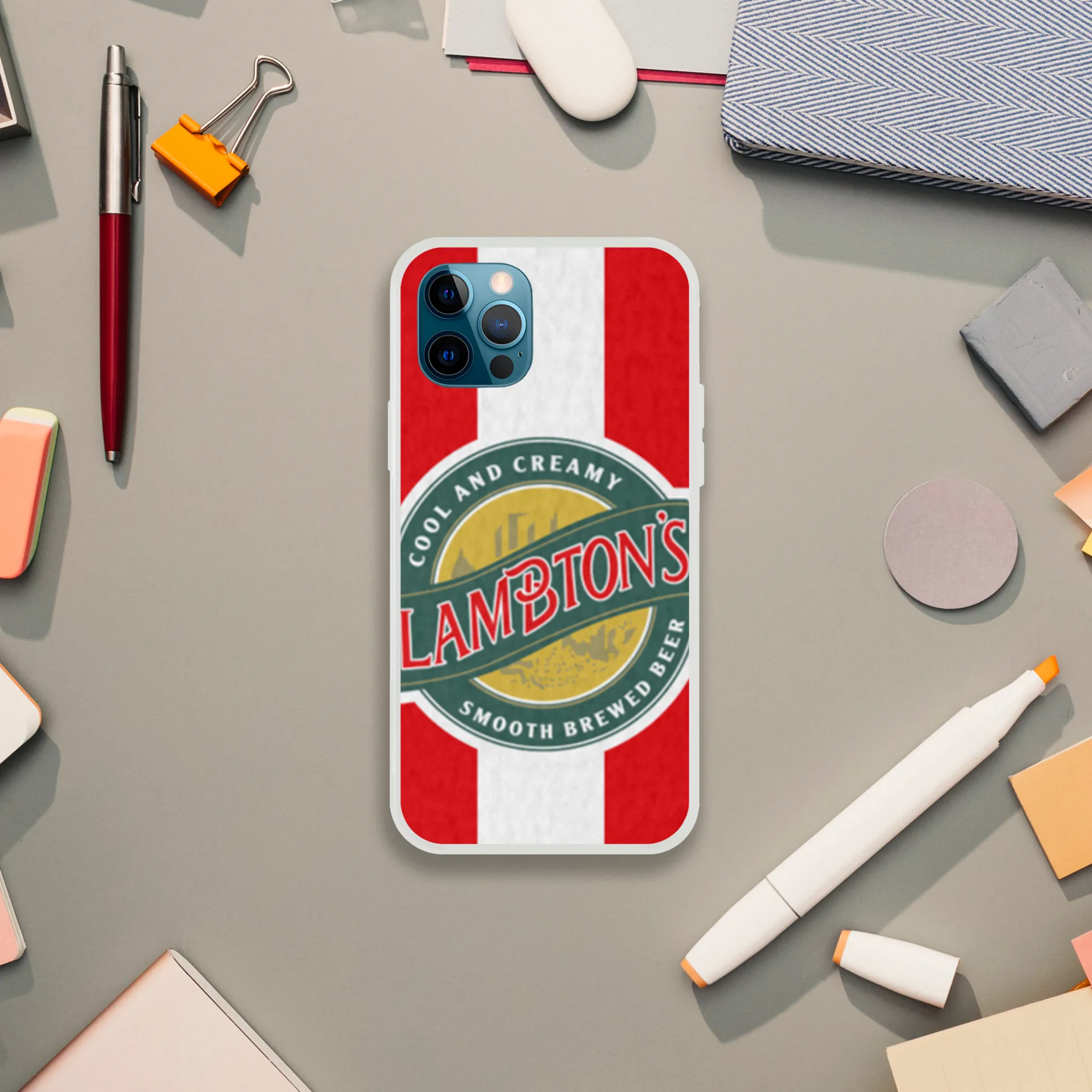 SAFC RETRO RED & WHITE LAMBTONS - Phone Case