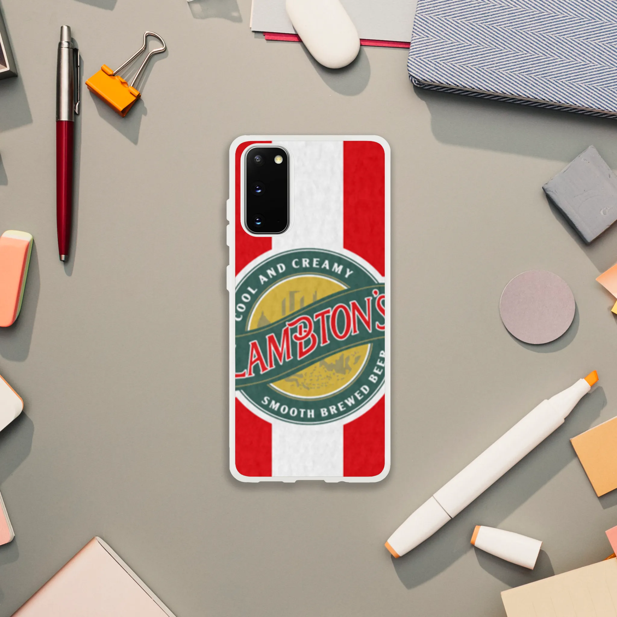 SAFC RETRO RED & WHITE LAMBTONS - Phone Case