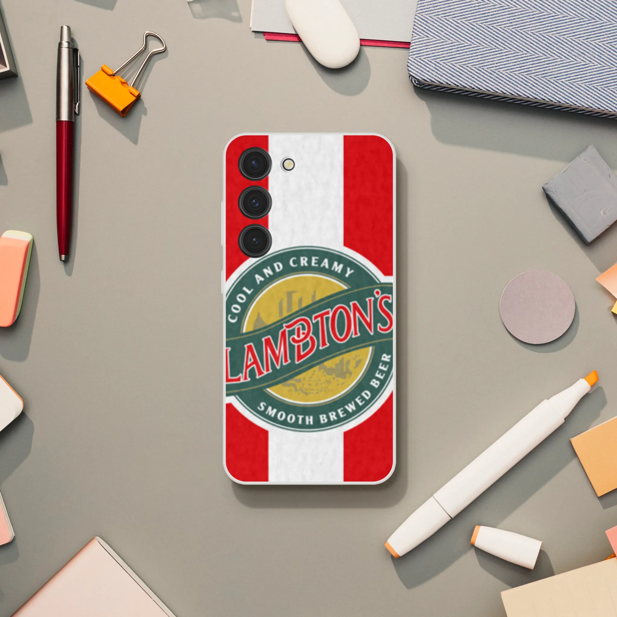 SAFC RETRO RED & WHITE LAMBTONS - Phone Case