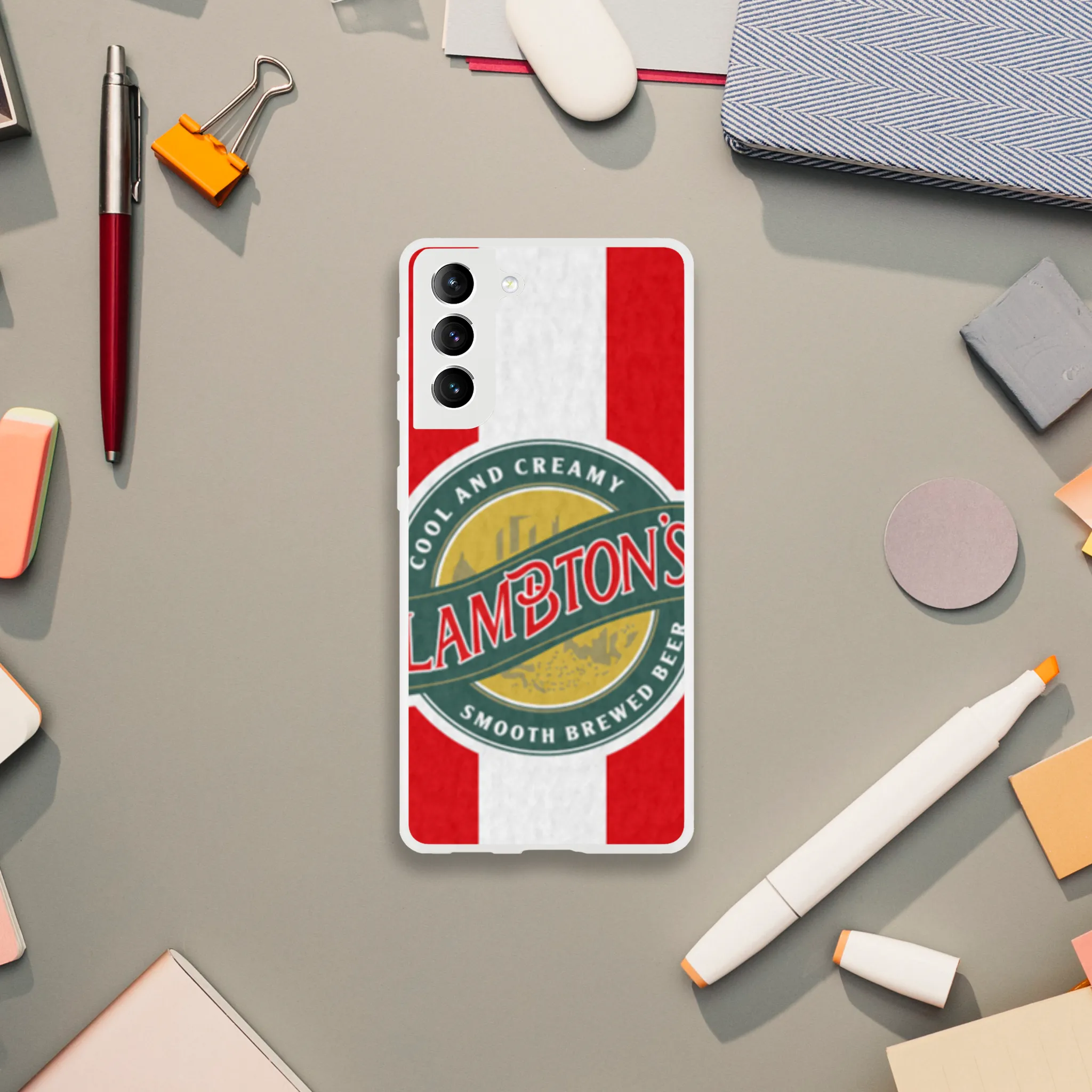 SAFC RETRO RED & WHITE LAMBTONS - Phone Case