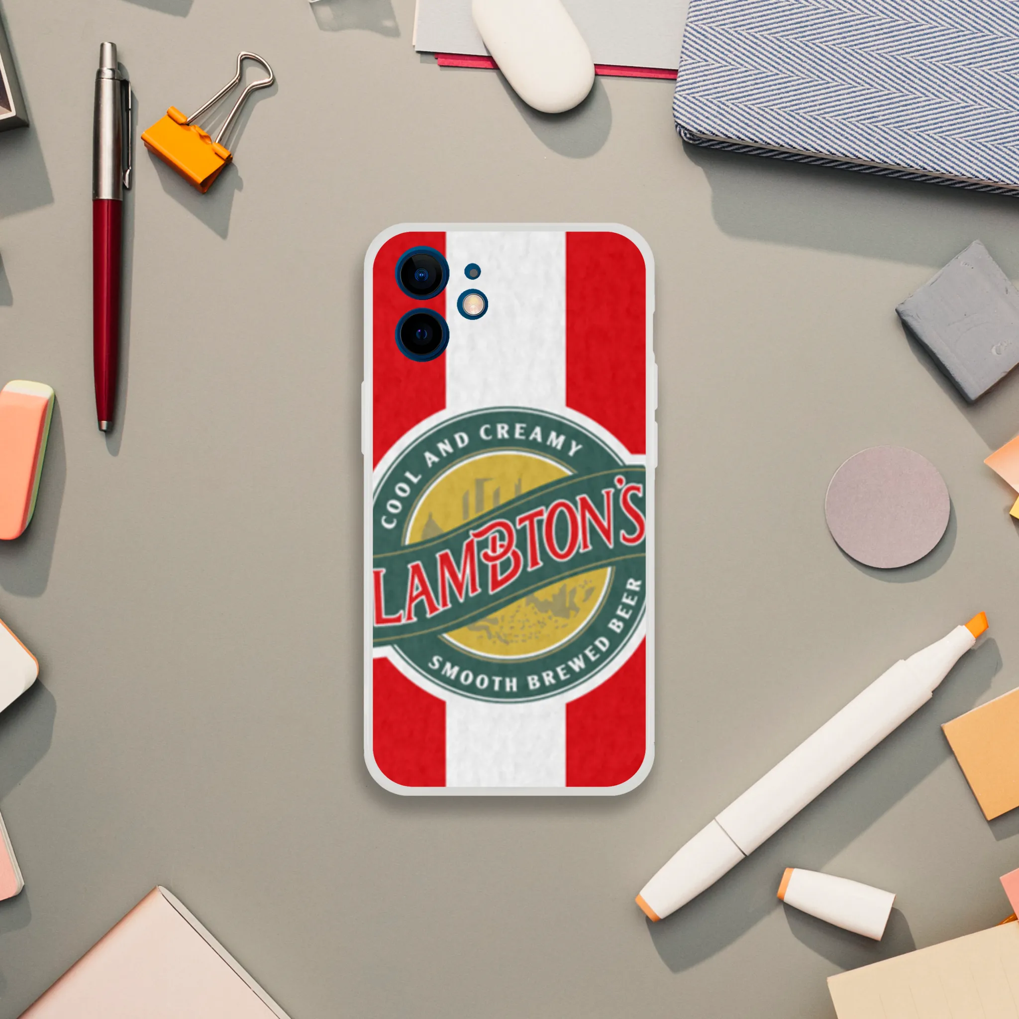 SAFC RETRO RED & WHITE LAMBTONS - Phone Case