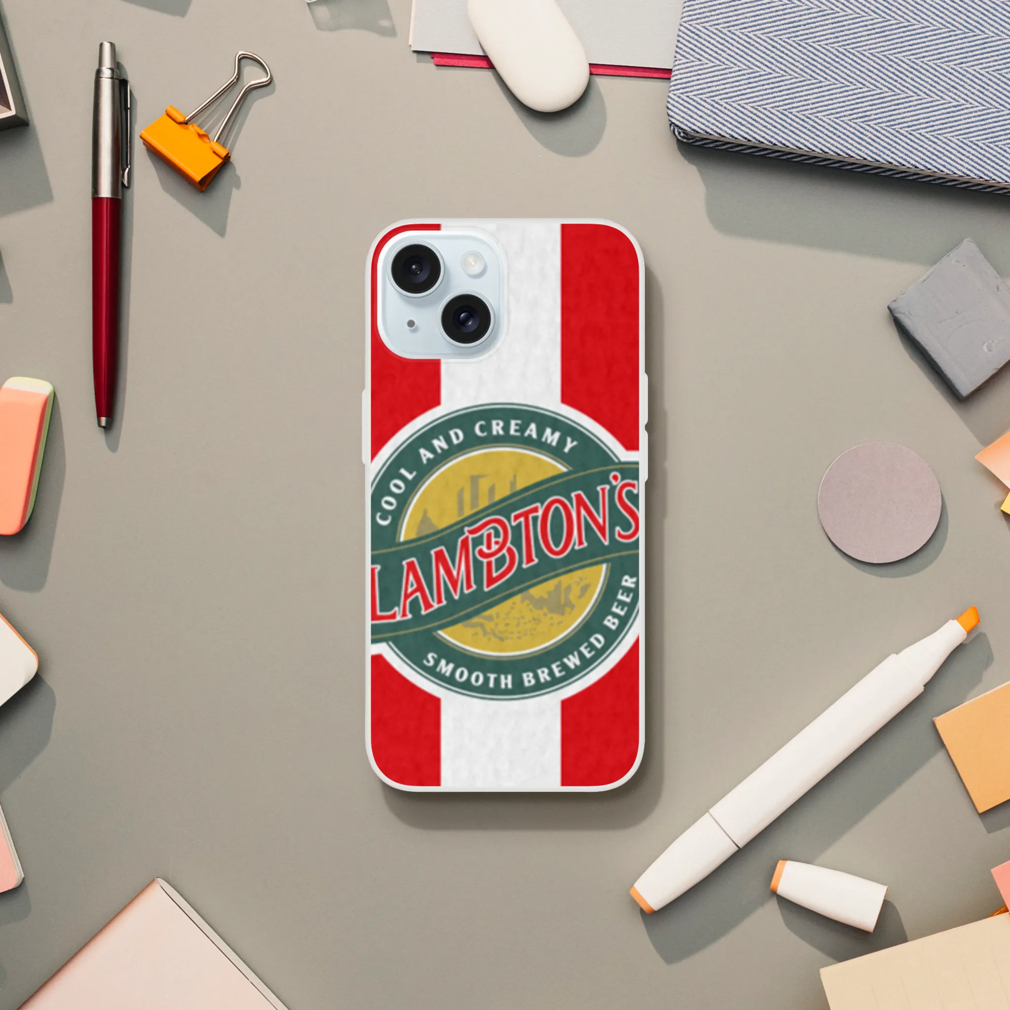 SAFC RETRO RED & WHITE LAMBTONS - Phone Case