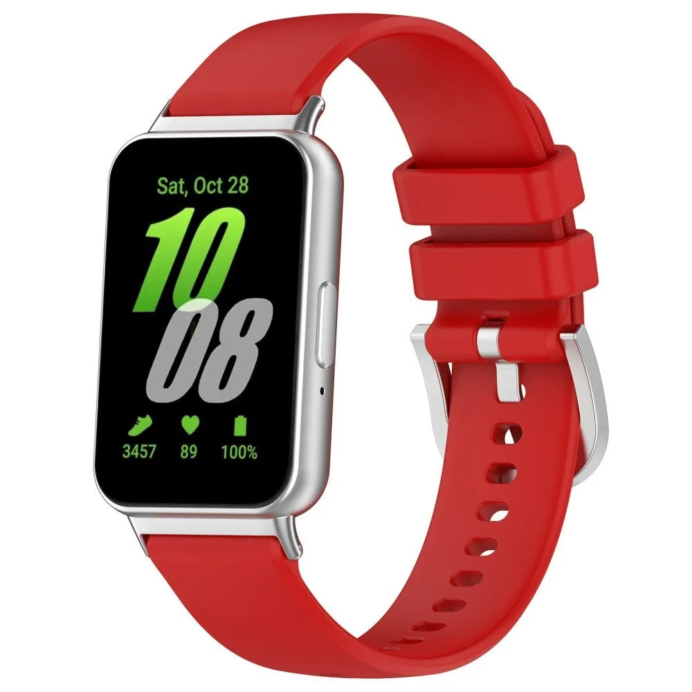 Samsung Galaxy Fit3 Smartwatch Silikone Rem - Rød