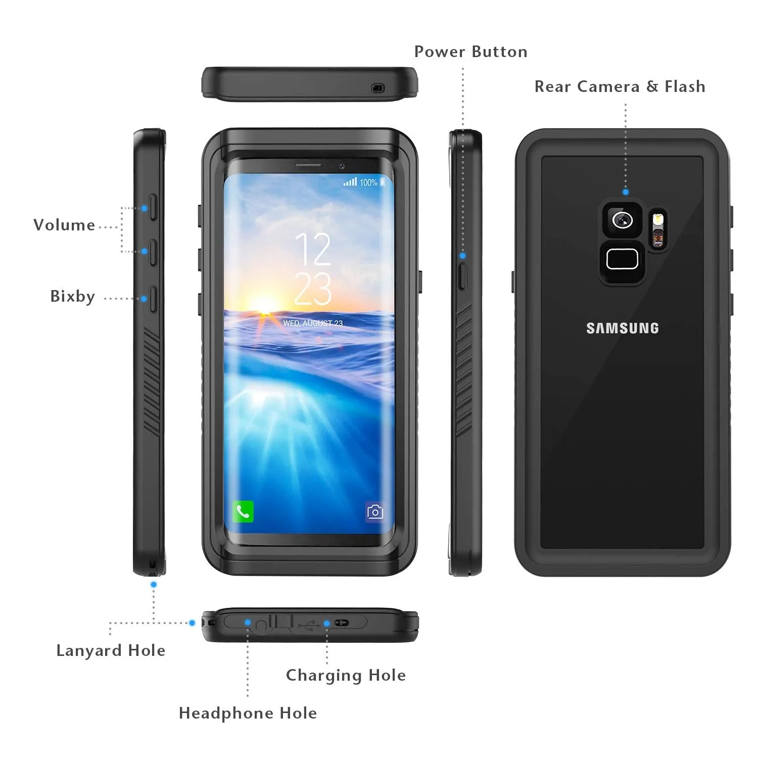 Samsung S9 Case Waterproof Case