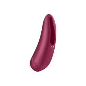 Satisfyer Curvy 1   Bluetooth Clitoral Sucking Vibrator - Rose Red