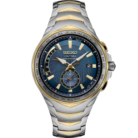 Seiko Coutura SSG020 Radio Sync Solar Dual Time 10 ATM Water Resistant 44.6mm Men's Watch