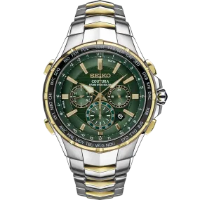 Seiko Coutura SSG022 Radio Sync Solar Chronograph 10 ATM Water Resistant 45.5mm Men's Watch