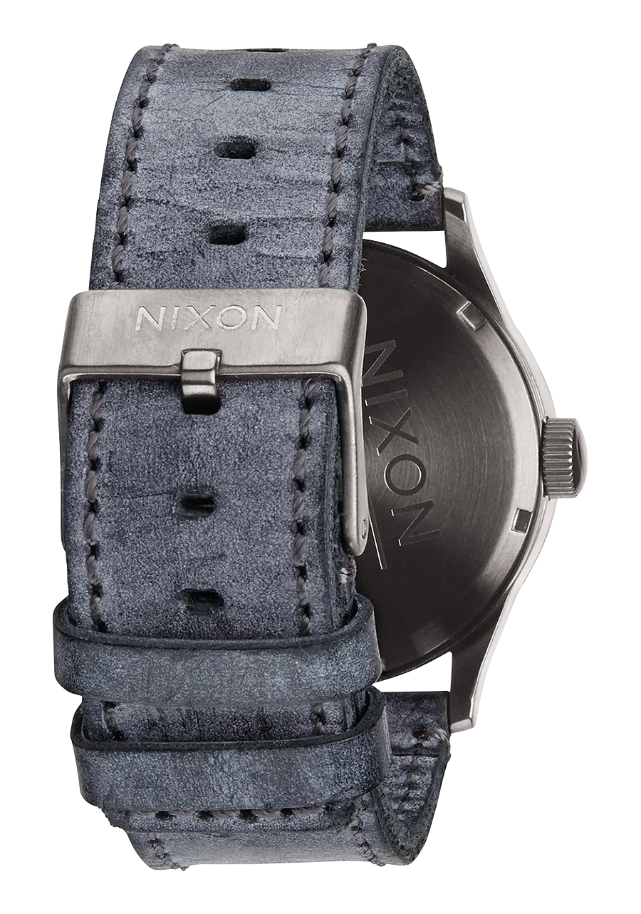 Sentry Leather - Gunmetal / Navy