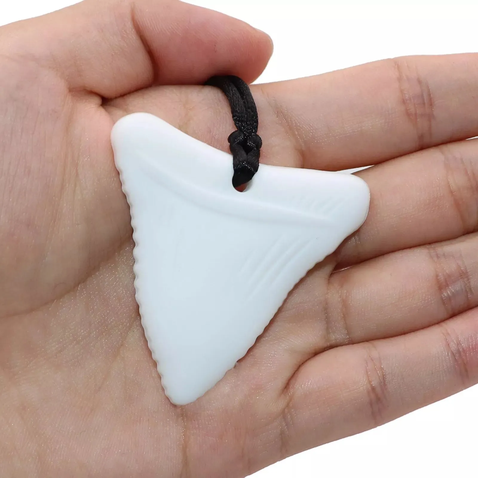 Shark Tooth Sensory Chew Necklace - Free Hygiene Case