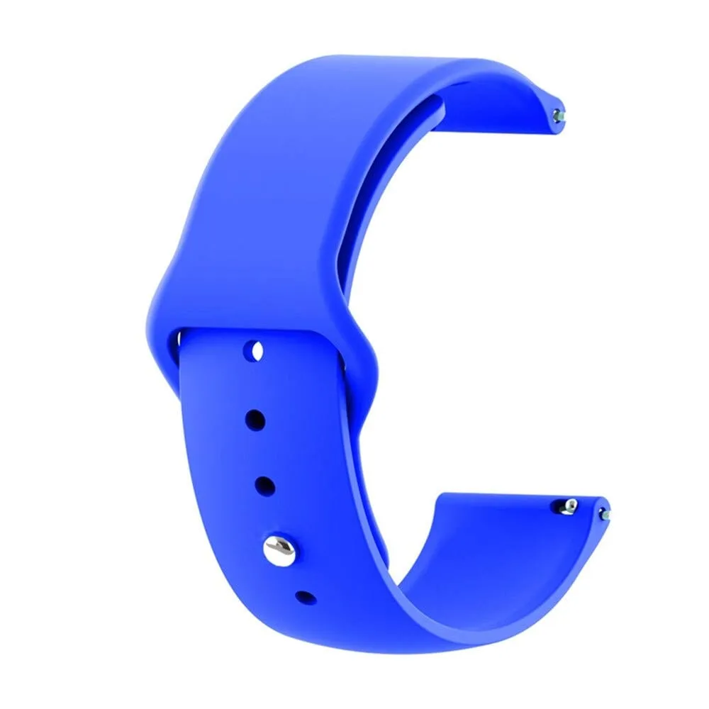 Silicone Button Style Watch Straps Compatible with Casio MDV-107