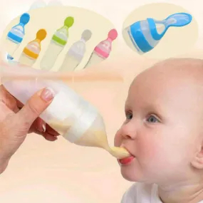 Silicone Squeeze Feeder with Spoon