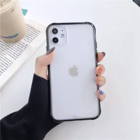 Simple Clear Phone Case with Colored Rim