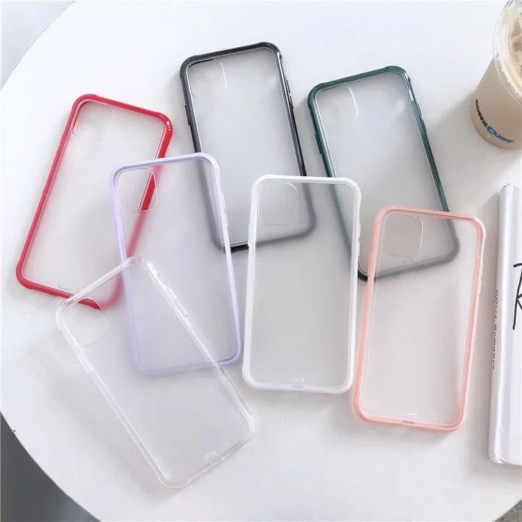 Simple Clear Phone Case with Colored Rim