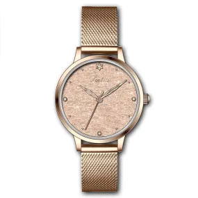 Simple Round Dial Mesh Strap Women's Watch