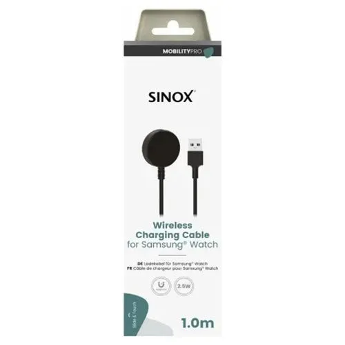 Sinox Pro Wireless Charging Cable for Samsung Watch - Black | 052825