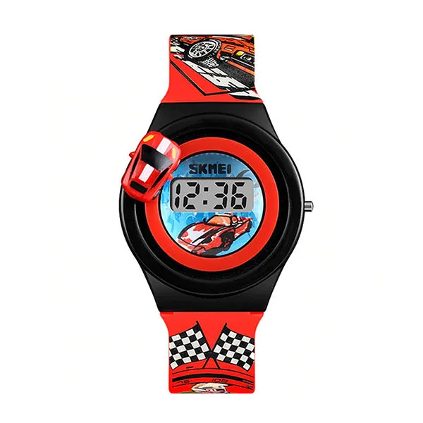 SKMEI Boys Digital Watch with Rotatable Car, 4 to 8 year olds