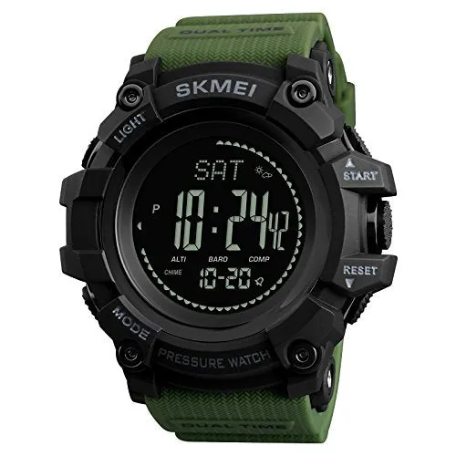 SKMEI Digital Black Dial Men's Watch-1358 Green