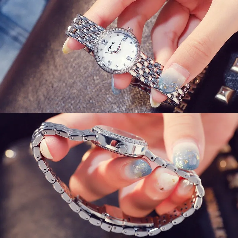 Small&Simple Diamond-inlaid Women's Watch