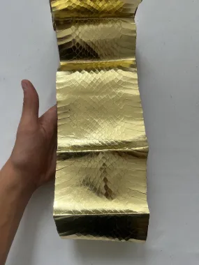 Snake Leather - Genuine Snakeskin Hide for Crafts, Metallic and Thin, Thick 0.3mm (1 oz) , Unique DIY Projects