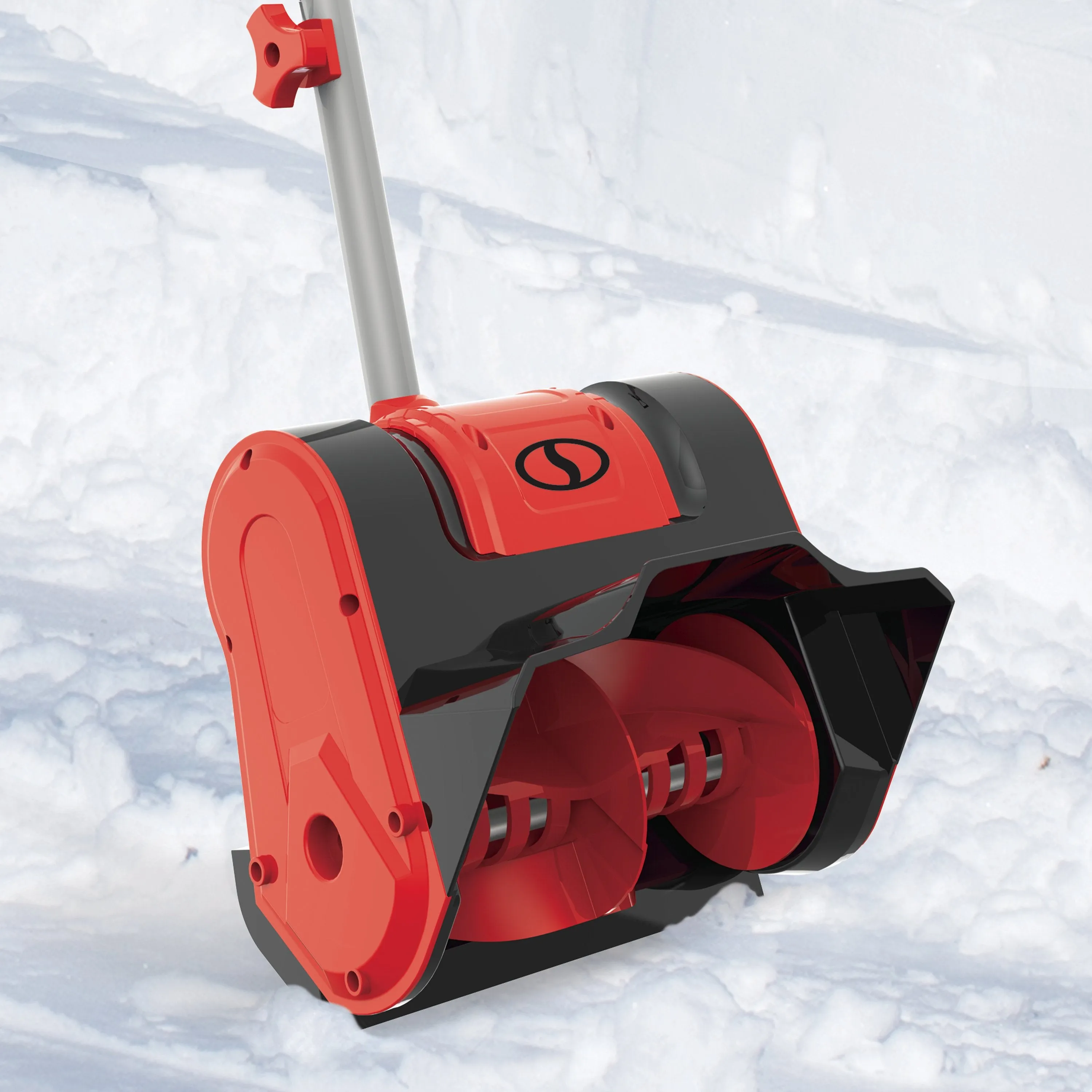 Snow Joe 24V-SS10-XR-RED 24-Volt iON  Extended Run Time Cordless Snow Shovel Kit |10-Inch | W/ 5.0-Ah Battery and Charger (Red)