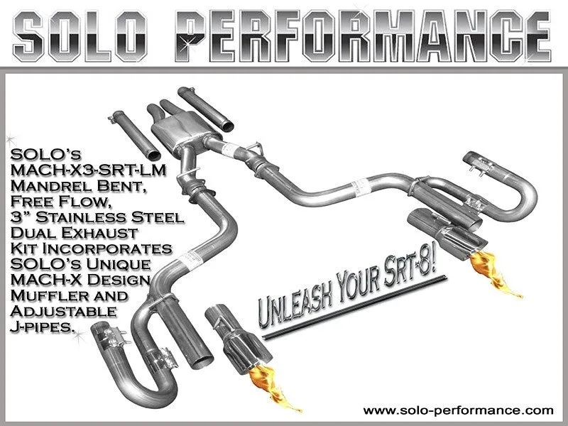 Solo Performance Exhaust Dodge Charger V8 SRT-8 (11-14) Mach X3 Catback - 991113SL