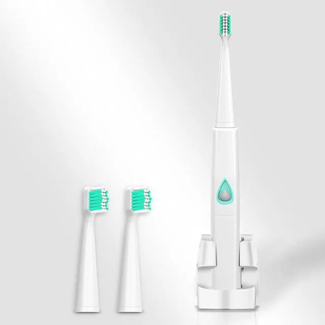 Sonic Electric Toothbrush Adult Oral Hygiene Wireless Rechargeable Ultrasonic Tooth Brush With 3 Replacement Brush Heads