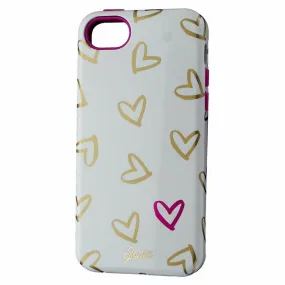 Sonix Inlay Dual Layer Case for Apple iPhone 5C - White/Pink - Heart to Heart