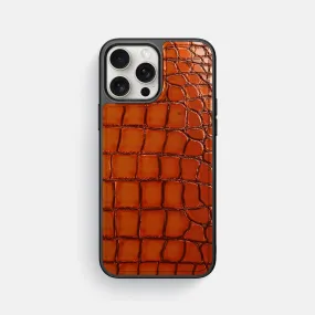 Sport Case For iPhone 16 Pro Max In Patina Alligator