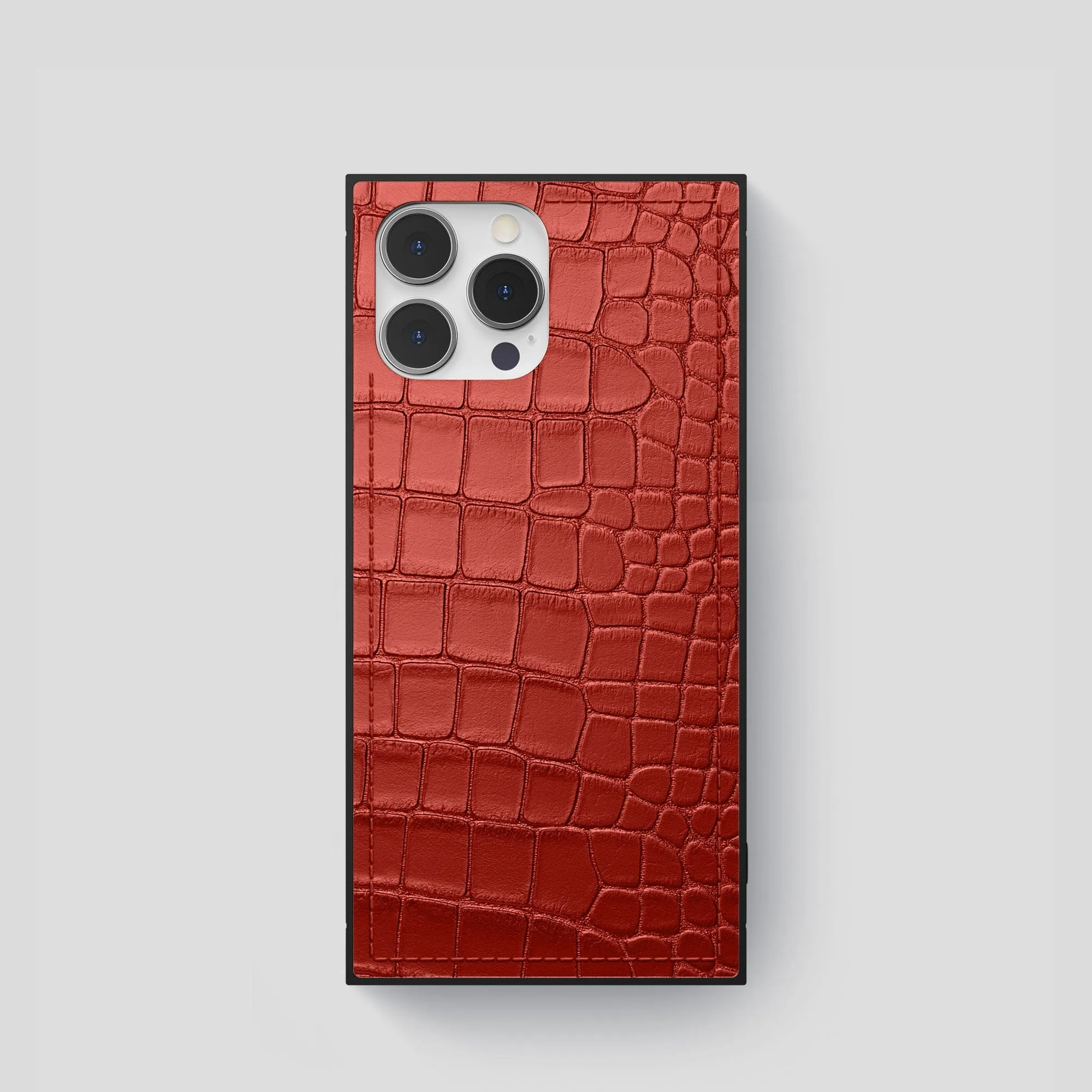 Square Case For iPhone 13 Pro In Alligator