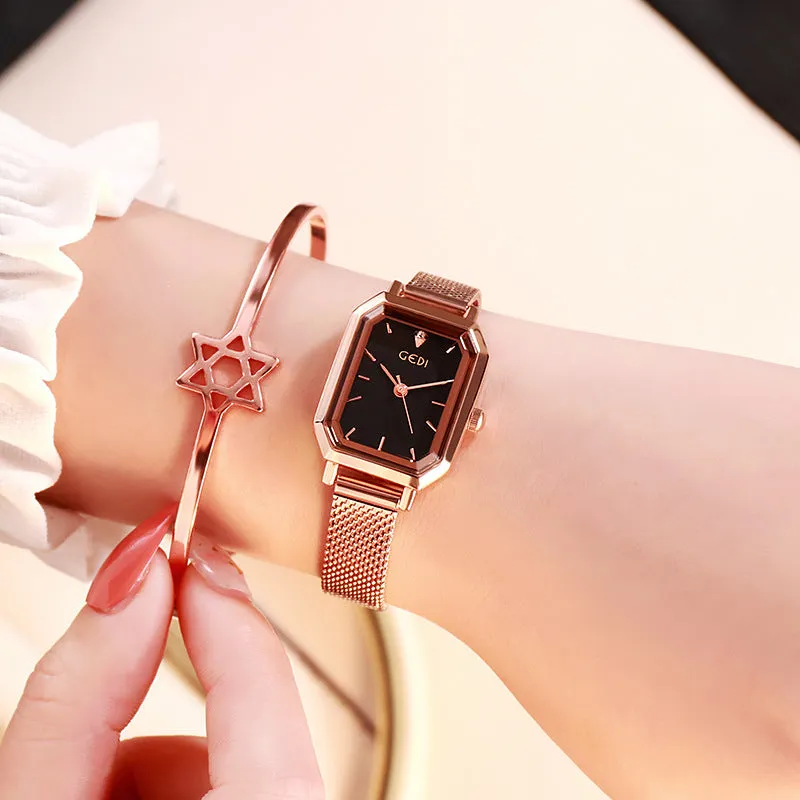 Square Mesh Strap Leisure Women's Watch