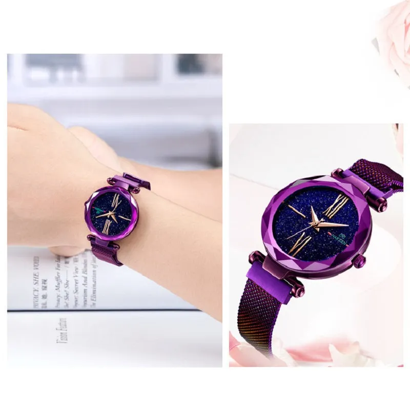 Starry Dial Magnetic Strap Women's Watch