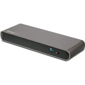 StarTech.com Thunderbolt 3 Dock - Dual Monitor 4K 60Hz TB3 Laptop Docking Station with DisplayPort - 85W Power Delivery - 3x USB 3.0, GbE