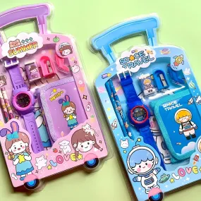 Stationary Set Return Gift | 7 pc Kawaii Stationery Kit for Kids (set of 2)